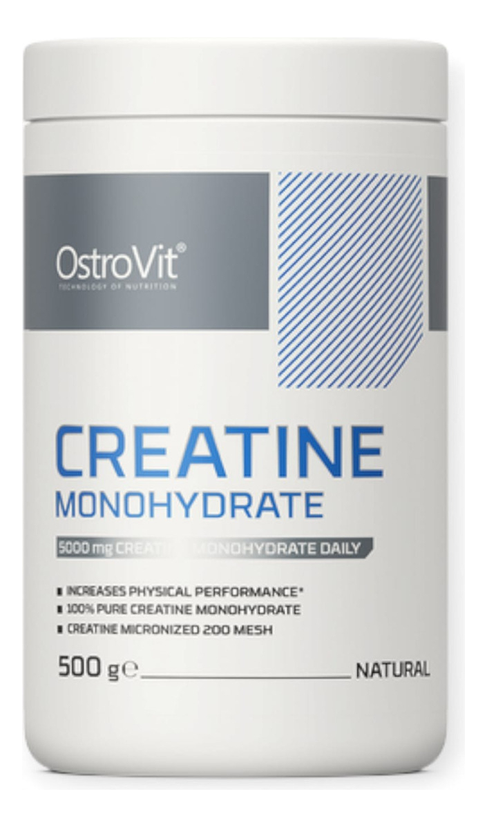 Creatine Monohydrate 500gr 200 Sv Ostrovit Sabor Sin Sabor