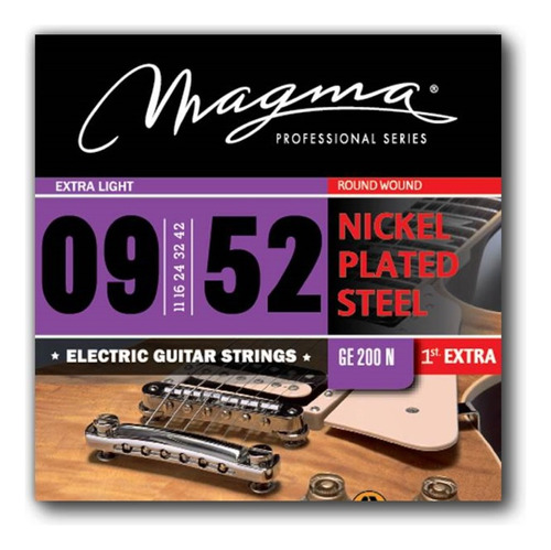 Encordado Guitarra Electrica Magma Nickel 7c .009 Ge200n