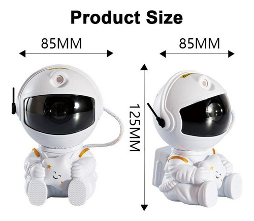 Lk Proyector De Luz Nocturna Astronauta Galaxy Starry Sky