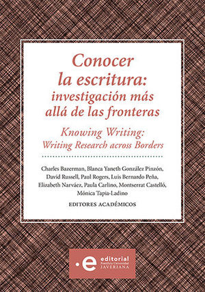 Libro Conocer La Escritura Investigacion Mas Alla D Original