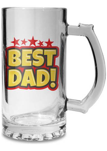 Tarro Cerveza Cristal 475ml / 16oz - Best Dad