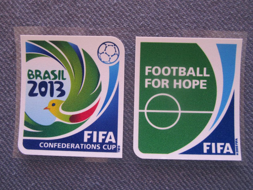 Parches Doble Copa Confederaciones Fifa 2013 Brasil