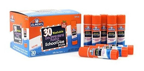 Elmers Pegamento Escolar Lavable, Color Morado.