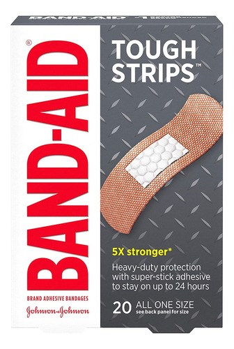 Band-aid® Vendajes Tough Strips® De Marca Talla Única, 2.