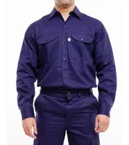 Comprar Camisa Trabajo Ombu Reforzada Azul Hombre Grafa No Pampero 