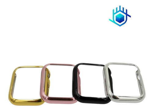 Imagen 9 de 10 de Funda Brillante Con Mica Para Apple Watch Case Hombre Mujer