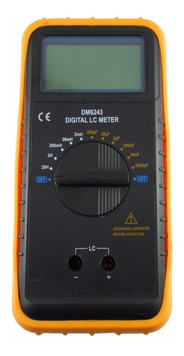 Imagen 2 de 6 de Capacimetro Inductometro Gralf Dm-6243 200u 20h Puntas