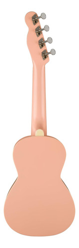 Ukulele De Concierto De Fender Monterey Belly Pink Bundle Y