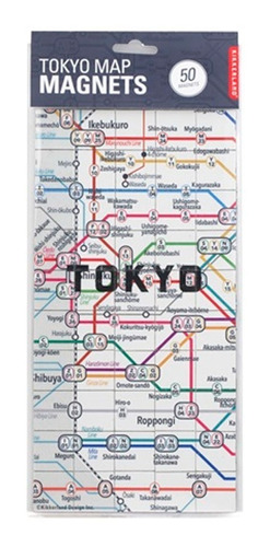 Imanes Decorativos Magnetos Mapa Tokio 50 Pzs Kikkerland