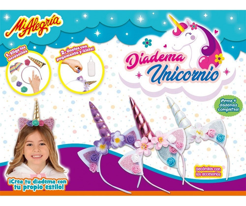 Imagen 1 de 3 de Diadema Unicornio Mi Alegría