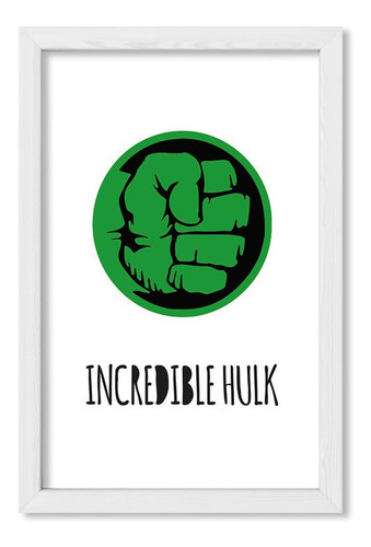 Cuadros Decorativos 20x30 Chato Blanco Incredible Hulk