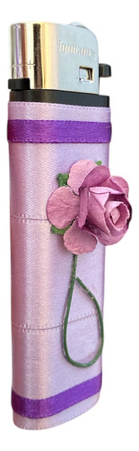 Recuerdos Día De La Mujer 8m Flores Rosas Listón Lila Velas