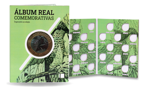 8 Álbuns Para Moedas 1854-2050 Real Olímpico Ao Réis Prata
