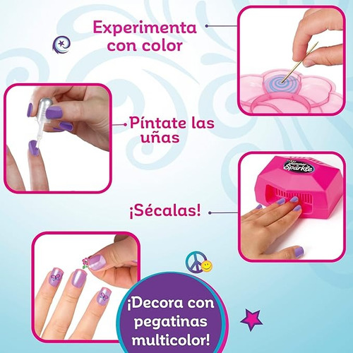 Set Uñas Shimmer & Sparkle Nail Studio Manicura Mágica