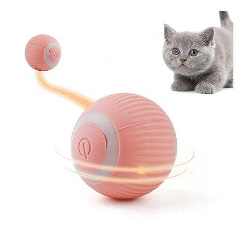 Pelota Giratoria Inteligente De Silicona Para Mascotas, Gato