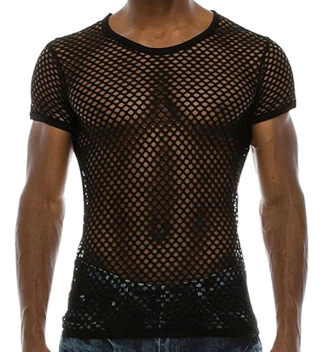 Camiseta Interior Transparente Con Parte Superior Musculosa 