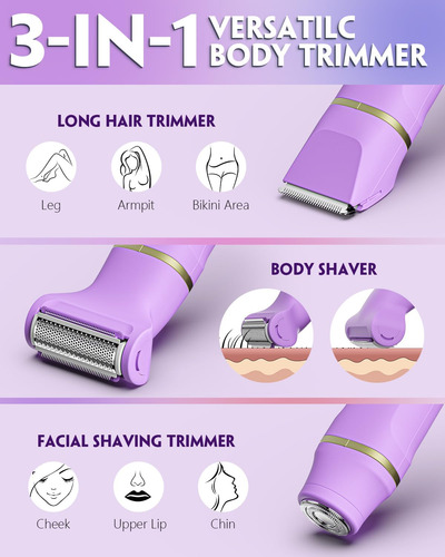Recortadora De Bikini Para Mujer, Maquinilla De Afeitar Eléc Color