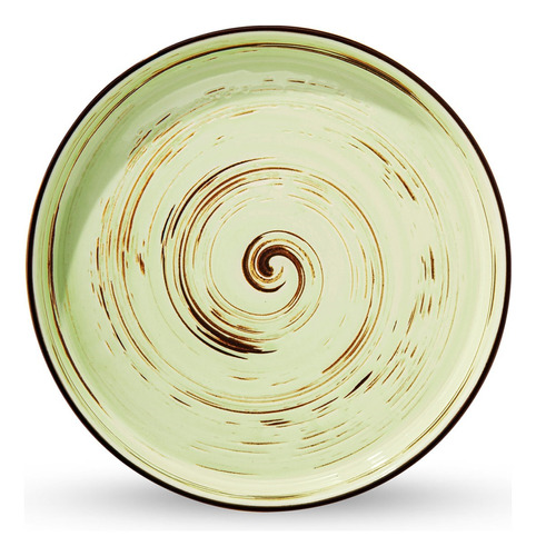 Plato 23cm Pistacho Spiral