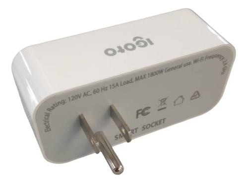 Adaptador Inteligente Wifi Para Toma(alexa)blan/igoto.igdswf