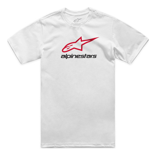 Camiseta Masculina Alpinestars Always 2.0 Branco Vermelho