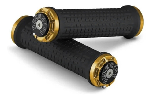 Puños Para Bicicleta Revgrips Pro Series Negro/ Oro 32.5mm