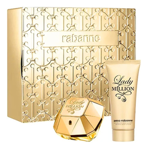 Cofre Lady Million Paco Rabanne 1 Edp 80ml + Crema Corporal 