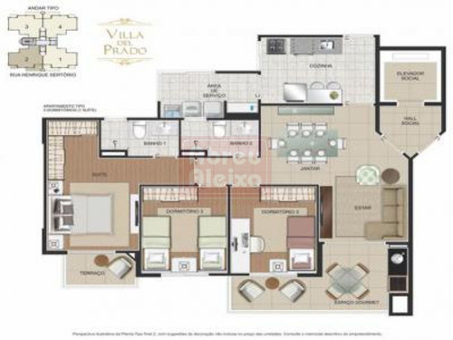 Imagem 2 de 11 de Tatuapé - Apto Novo, Pronto Para Morar !! 3 Dorms (1 Suite), Sala Para 2 Ambientes + Terraço Gourmet - Área Útil De 93 Ou 94 M² + 2 Vagas Demarcadas + Deposito - 372