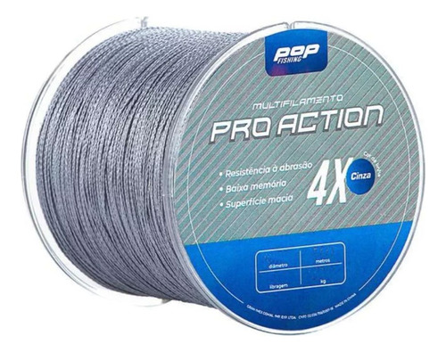 Linha Multifilamento Pesca Maruri Pro Action 4x 0,20mm 500m