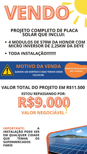 Projeto Completo De Placa Solar