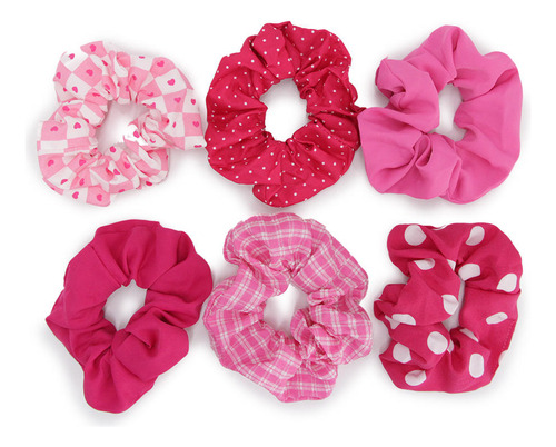 Set Scrunchies Fucsia Accesoría