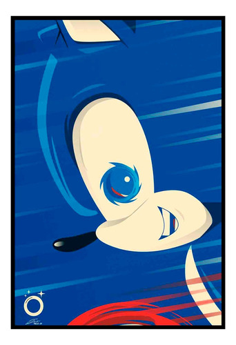 Cuadro Premium Poster 33x48cm Sonic
