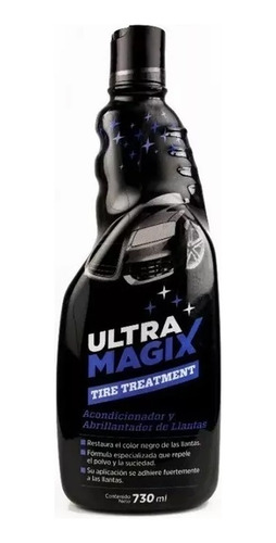 4 Acondicionador Abrillantador De Llantas 730ml Ultra Magix