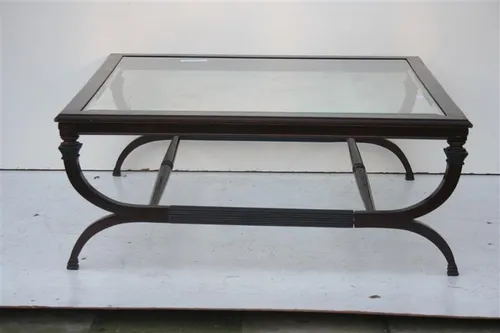 Mesa Ratona Estilo Ingles Con Tapa De Vidrio | El_kin (Usado)