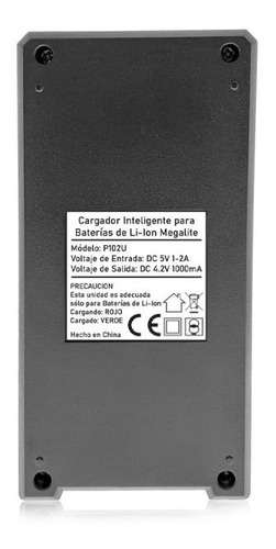 Imagen 5 de 6 de Cargador Intelig Baterías De Li-ion Litio Megalite P102u