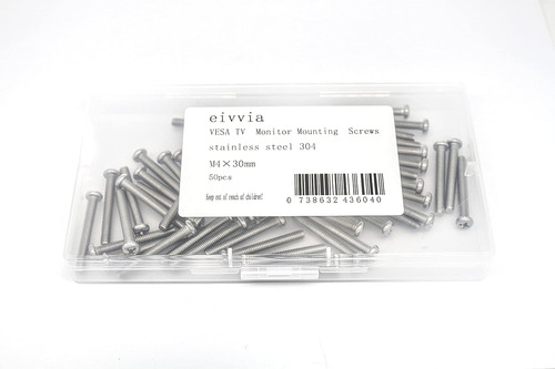 Tornillos De Montaje Para Monitor De Tv Eivvia Vesa, 50 U...