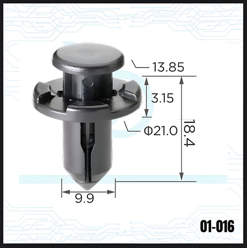 20 Grapas Automotrices Para Fascia De Subaru 01-016