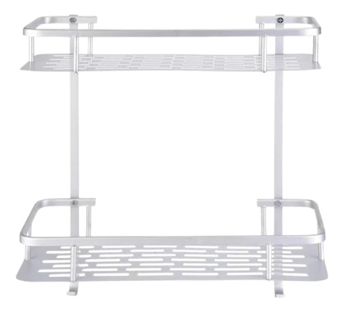 Organizador De Ducha Para Baño Crystal Rock Cry57915330 Color Plateado Instalación Pared