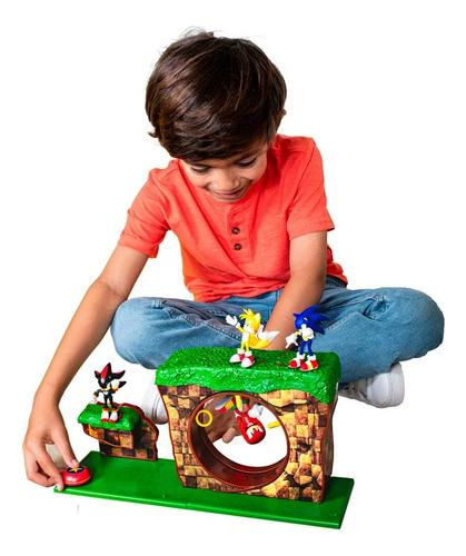 Set De Juego Sonic The Hedgehog - Zona De La Colina Verde