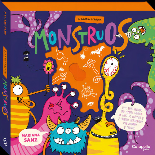 Pizarras Magicas Monstruos: Pizarra Mágica, De Sanz, Mariana., Vol. 1. Editorial Catapulta Editores, Tapa Blanda En Español