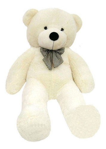 Urso Branco Pelúcia Grande 140 Cm 1,40 Metros Natal Ano Novo