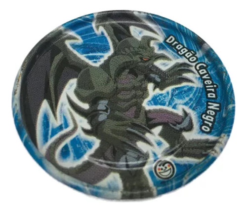 Tazo Metal- Yu-gi-oh! Dragão Caveira Negro- N. 26-elma Chips (Usado)