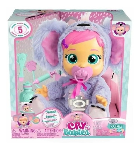 Koali Cry Babies Muñeca Bebé Llorona Original Koaly Koala