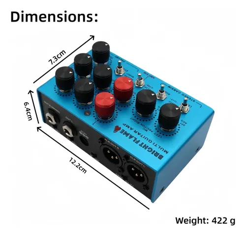 Mosky Bright Flame Simulador Amplificador Estéreo Preamp Di