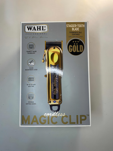 Máquina de cortar cabelo Wahl Magic Clip Gold sem fio