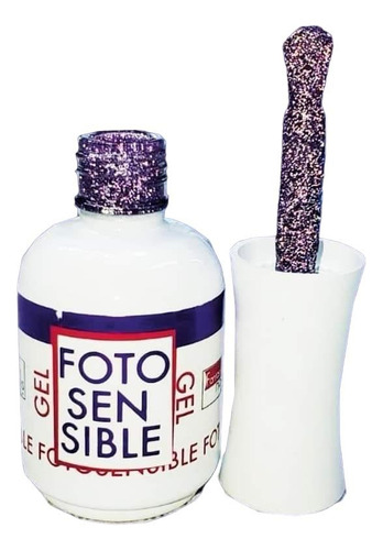 Gel Fotosensible Fantasy Nails 15 Ml Color Morado