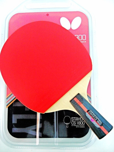 Imagen 3 de 8 de Paleta Ping Pong Butterfly Stayer Cs 1800 Lapicero Chino