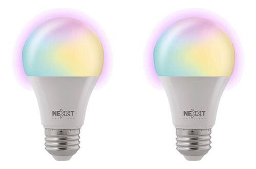 Nexxt Home Nhb-c120 2pk Smart Led Bulb Rgb Color 220v