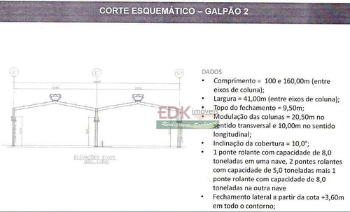 Imagem 13 de 15 de Galpão, 25368 M² - Venda Por R$ 60.000.000,00 Ou Aluguel Por R$ 500.000,00/mês - Piracangaguá (chácara Flórida) - Taubaté/sp - Ga0157