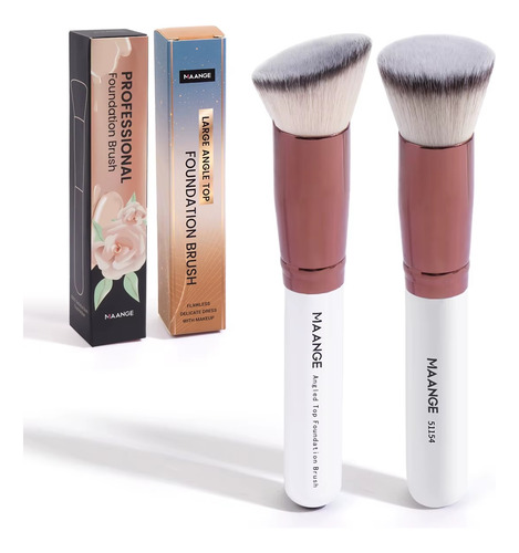 Brochas Faciales Maange 2 Brochas Profesionales Base Rubor