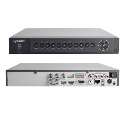 Dvr Nvr Epcom 4 Canales (4+2) 3mp Turbohd + 2ch Ip